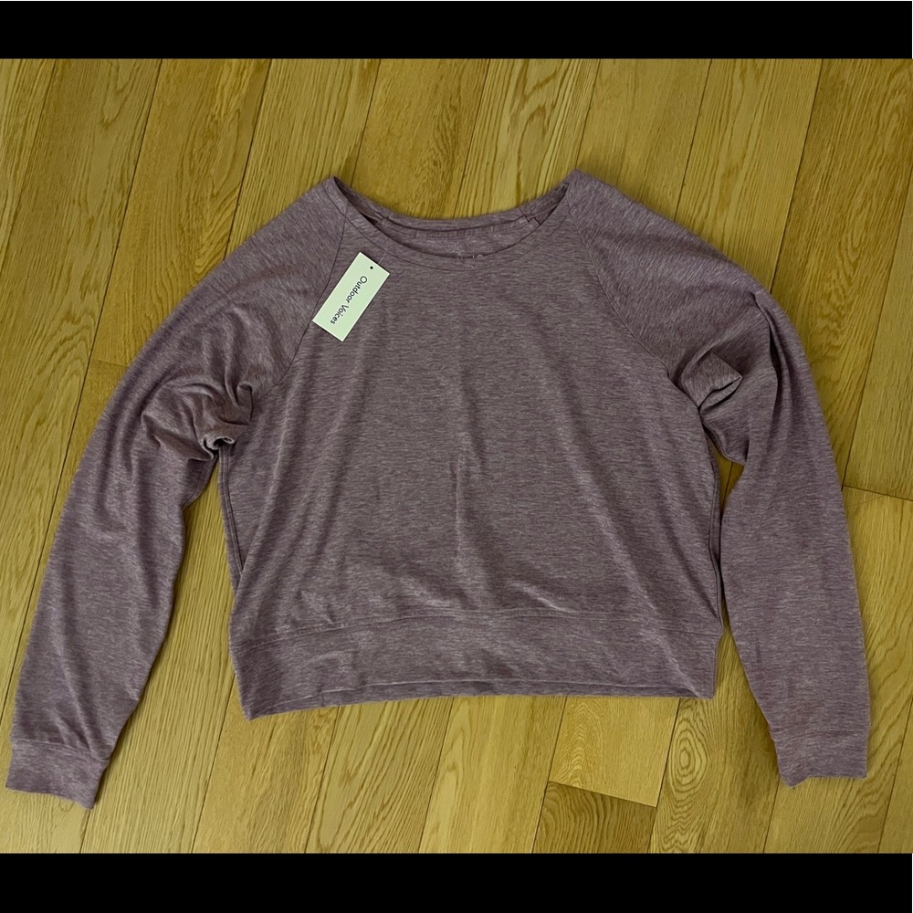 [NWT] Outdoor Voices All Day Shrunken Crew (XL) - Provence